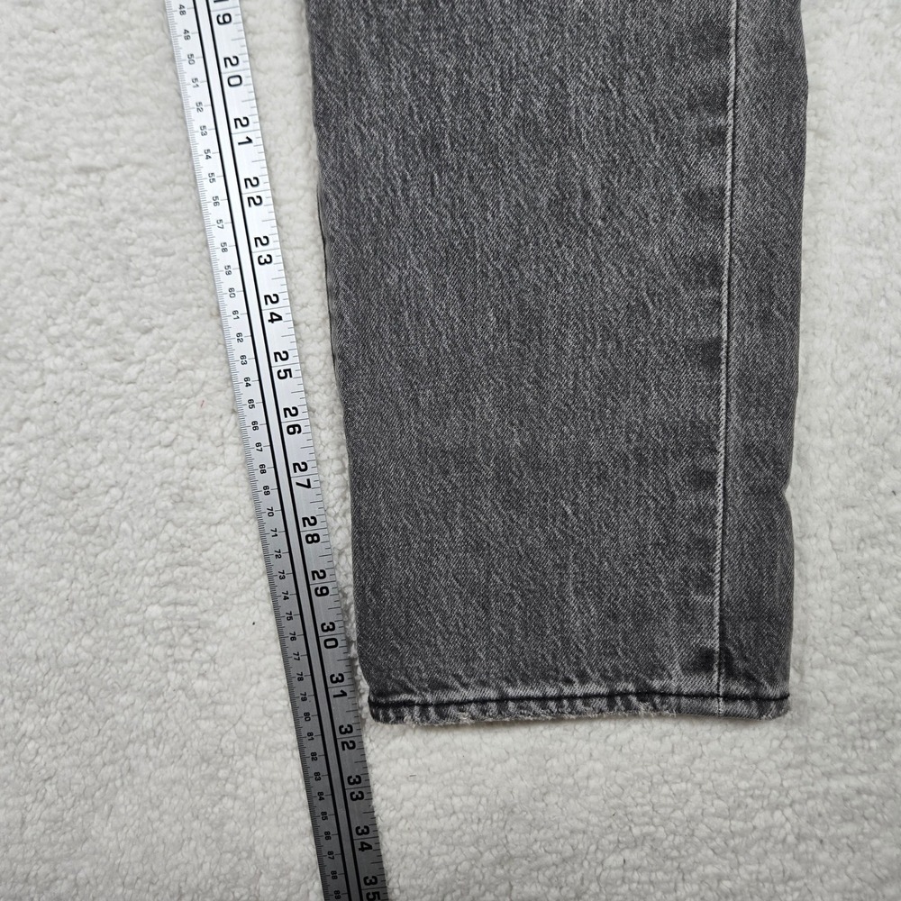 Levis Premium Selvedge 501 93 Straight Jeans Mens 32x32 Faded Black Gray Denim - Picture 10 of 10